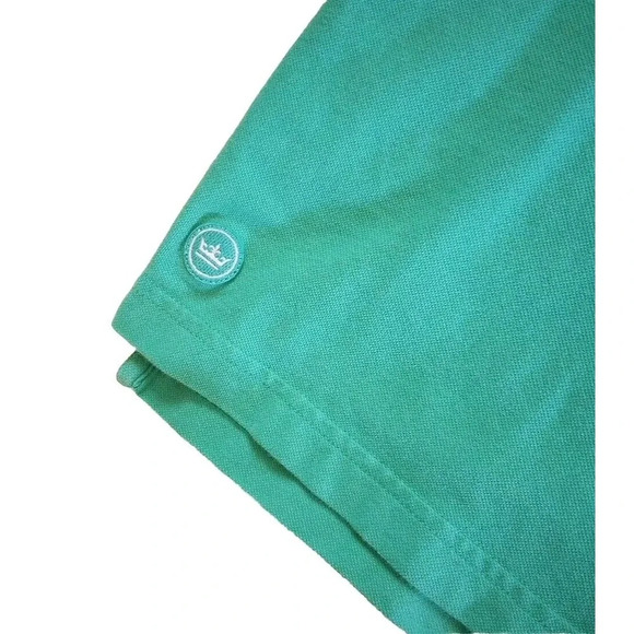Peter Millar Golf Polo Shirt Men’s Size Large Green Blue Short Sleeve - Picture 4 of 8